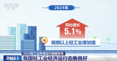透过数据看我国轻工业经济运转态势优良 向“新